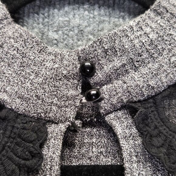 Major Moderne Dress Womens Medium Knit Sleeveless Mock Neck Lace Detail - Picture 9 of 12